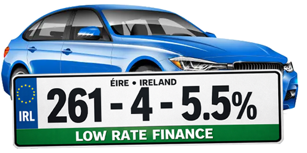 Picture of a new car with a 261 registration plate